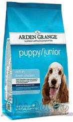 Arden Grange Puppy/Junior mažiems šuniukams ir jauniems šunims su vištiena 12 kg.